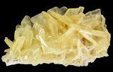 Yellow Barite Crystal Cluster - Peru #64136-1